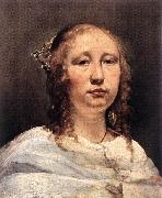 BRAY, Jan de Portrait of a Young Woman dg oil painting on canvas